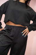 Felpa Crop Semplice
