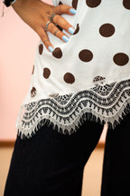Maglia Pois con Pizzo
