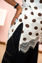 Maglia Pois con Pizzo