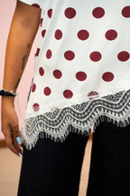 Maglia Pois con Pizzo