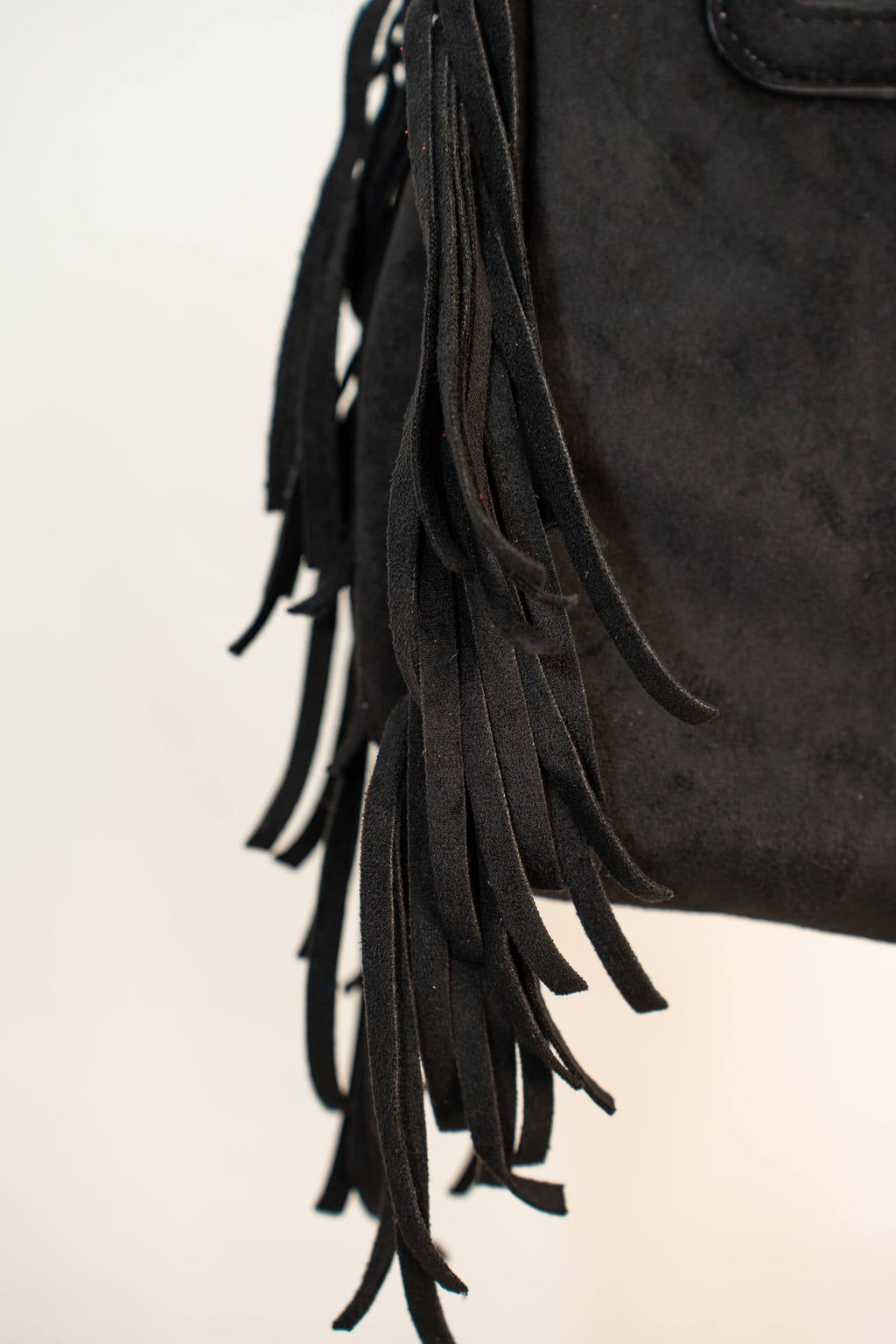 Bag camoscio con frange