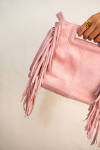 Bag camoscio con frange