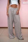 Pantalone in Lino a Righe
