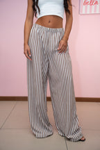 Pantalone in Lino a Righe