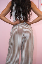 Pantalone in Lino a Righe