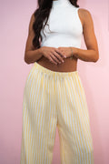 Pantalone in Lino a Righe